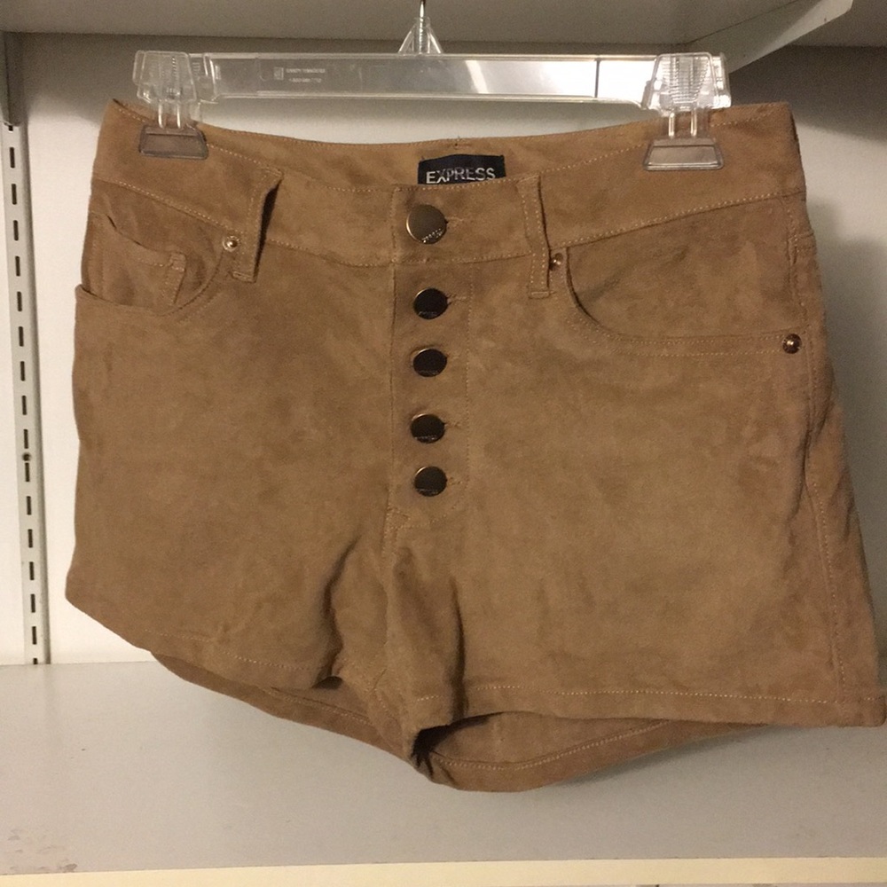 Faux suede Express shorts